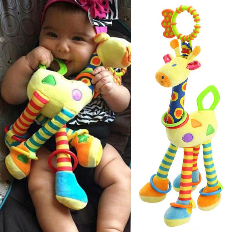 BaoKids™ Soft Plush Giraffe Rattle & Teether Toy