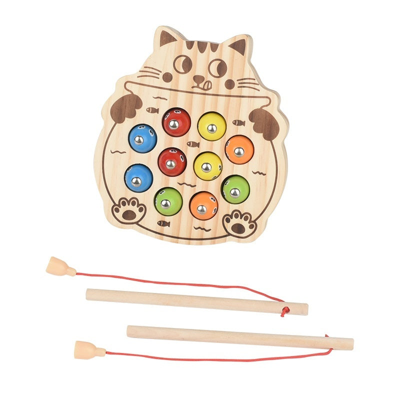 BaoKids™ Magnetic Kitten Fishing Game – Montessori Early Learning Toy