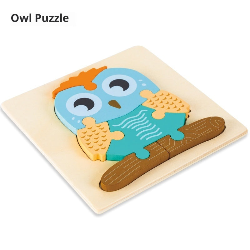 BaoKids™ Montessori Wooden 3D Puzzle— Early Learning Collection