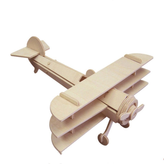 BaoKids™ 3D Wooden Aircraft Puzzle – DIY Engineering Toy