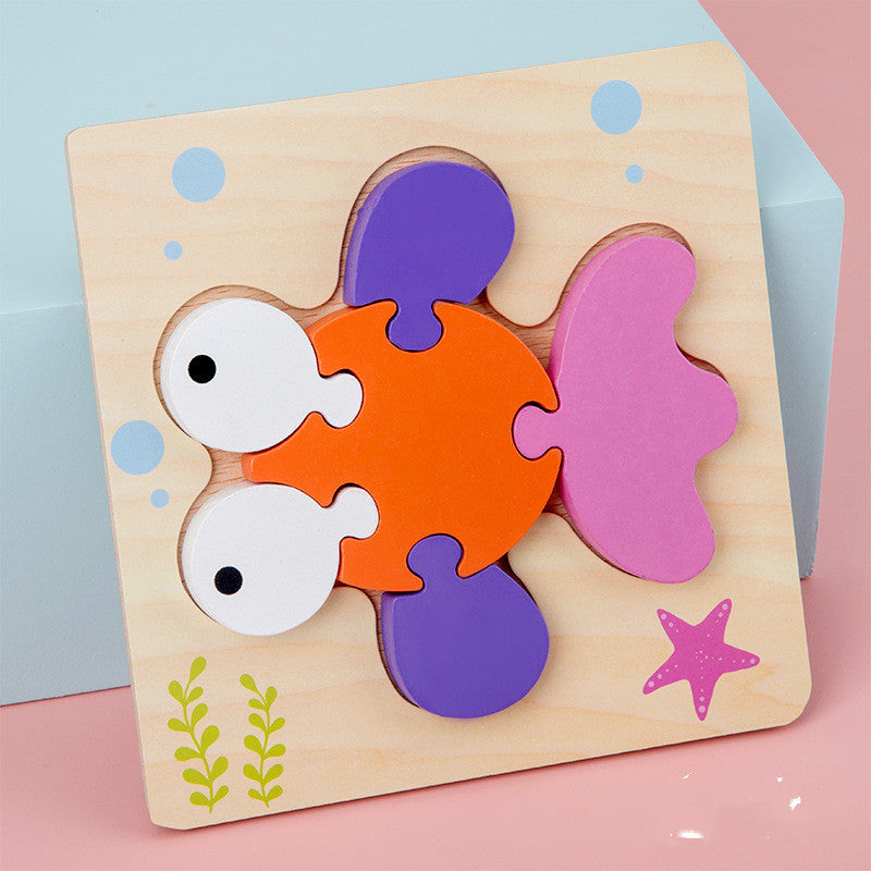 BaoKids™ Montessori Wooden 3D Puzzle - Animal Shapes