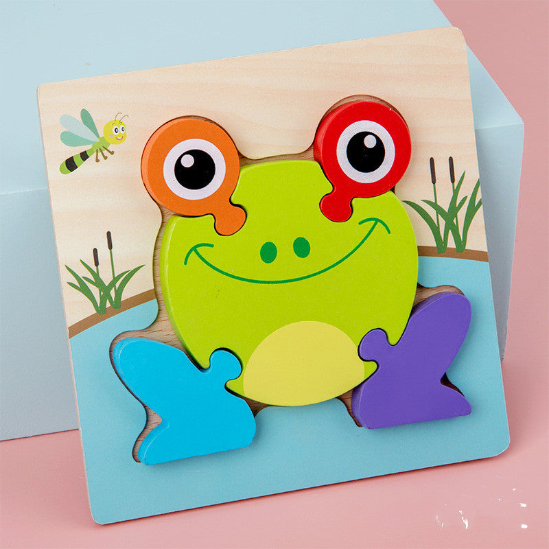 BaoKids™ Montessori Wooden 3D Puzzle - Animal Shapes