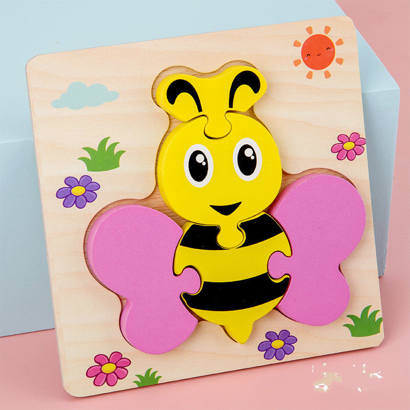 BaoKids™ Montessori Wooden 3D Puzzle - Animal Shapes