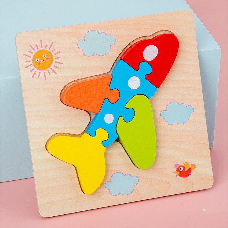 BaoKids™ Montessori Wooden 3D Puzzle - Animal Shapes