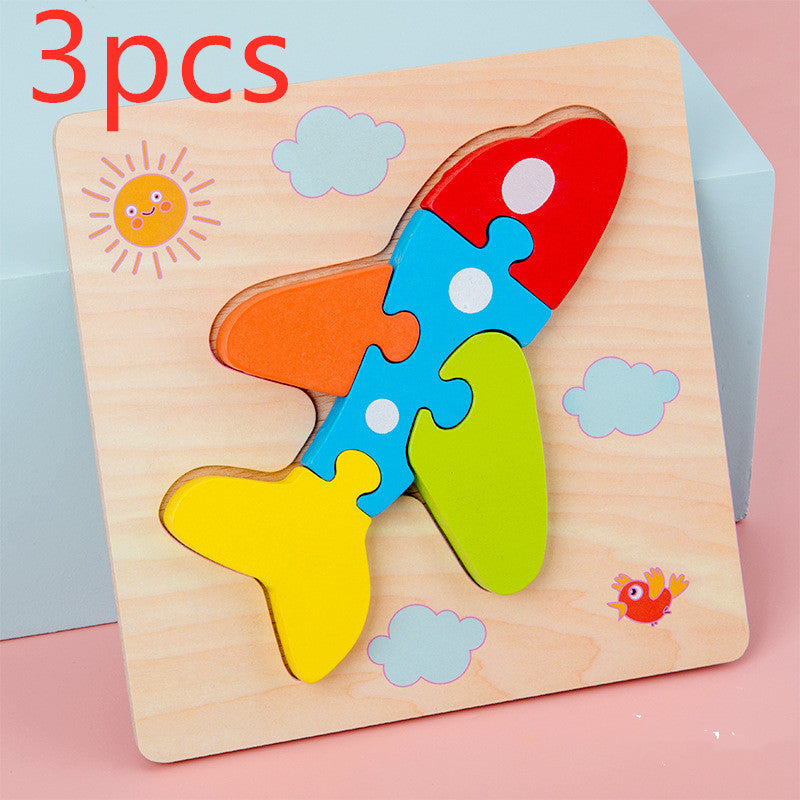 BaoKids™ Montessori Wooden 3D Puzzle - Animal Shapes