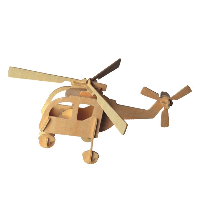 BaoKids™ 3D Wooden Aircraft Puzzle – DIY Engineering Toy