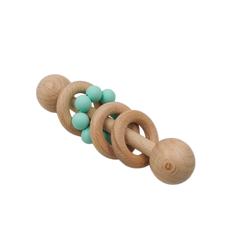 BaoKids™ GentleTouch – Wooden & Silicone Teether Rattle