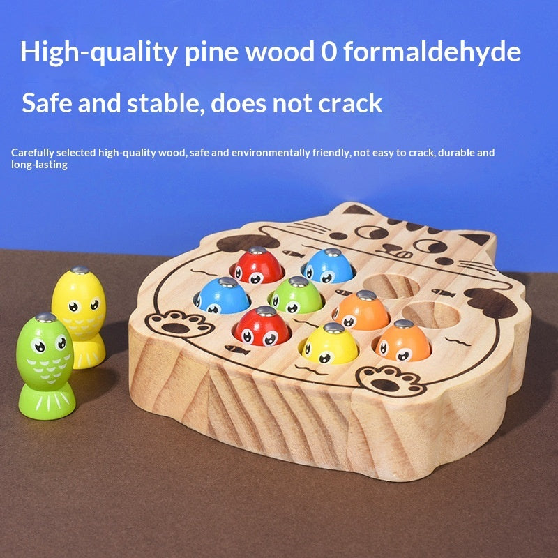 BaoKids™ Magnetic Kitten Fishing Game – Montessori Early Learning Toy