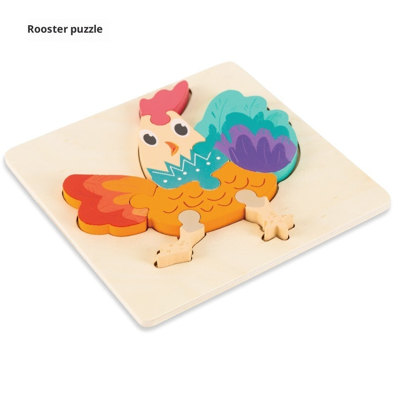 BaoKids™ Montessori Wooden 3D Puzzle— Early Learning Collection