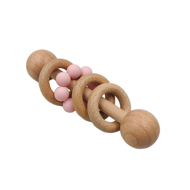 BaoKids™ GentleTouch – Wooden & Silicone Teether Rattle