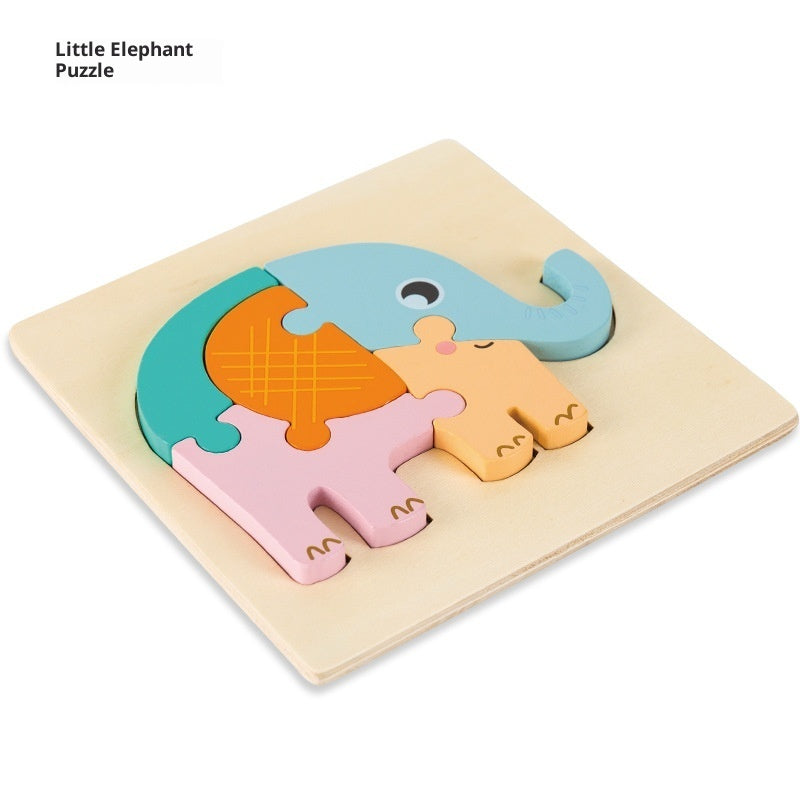 BaoKids™ Montessori Wooden 3D Puzzle— Early Learning Collection