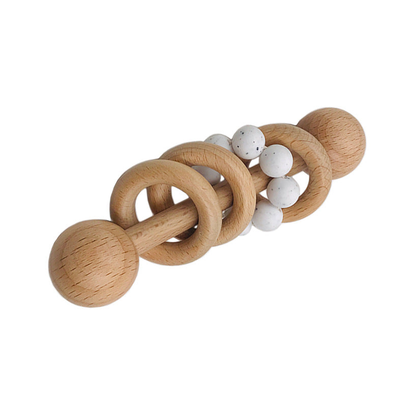 BaoKids™ GentleTouch – Wooden & Silicone Teether Rattle
