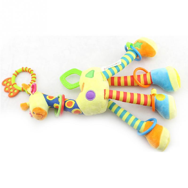 BaoKids™ Soft Plush Giraffe Rattle & Teether Toy
