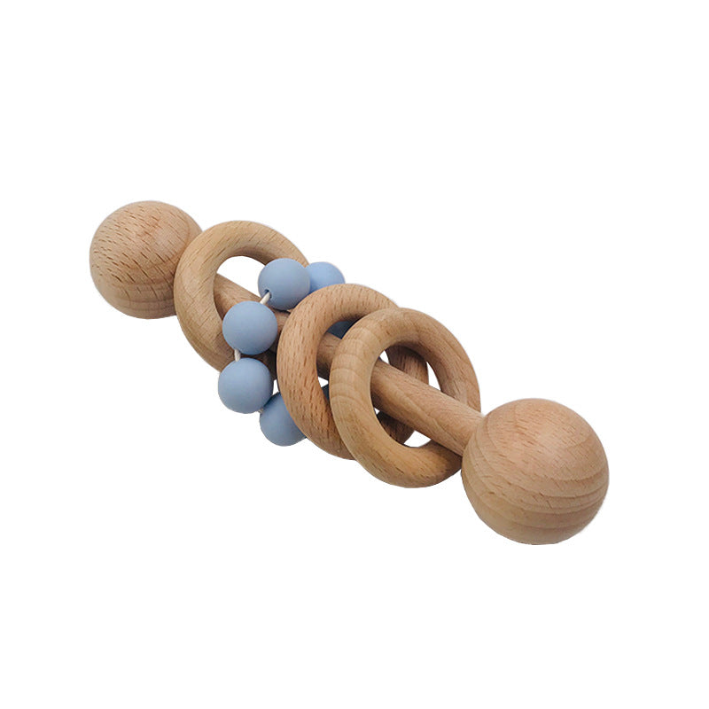 BaoKids™ GentleTouch – Wooden & Silicone Teether Rattle