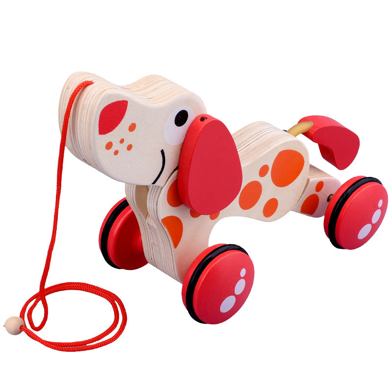 BaoKids™ Wooden Toddler Companion – Classic Pull-Along Toy