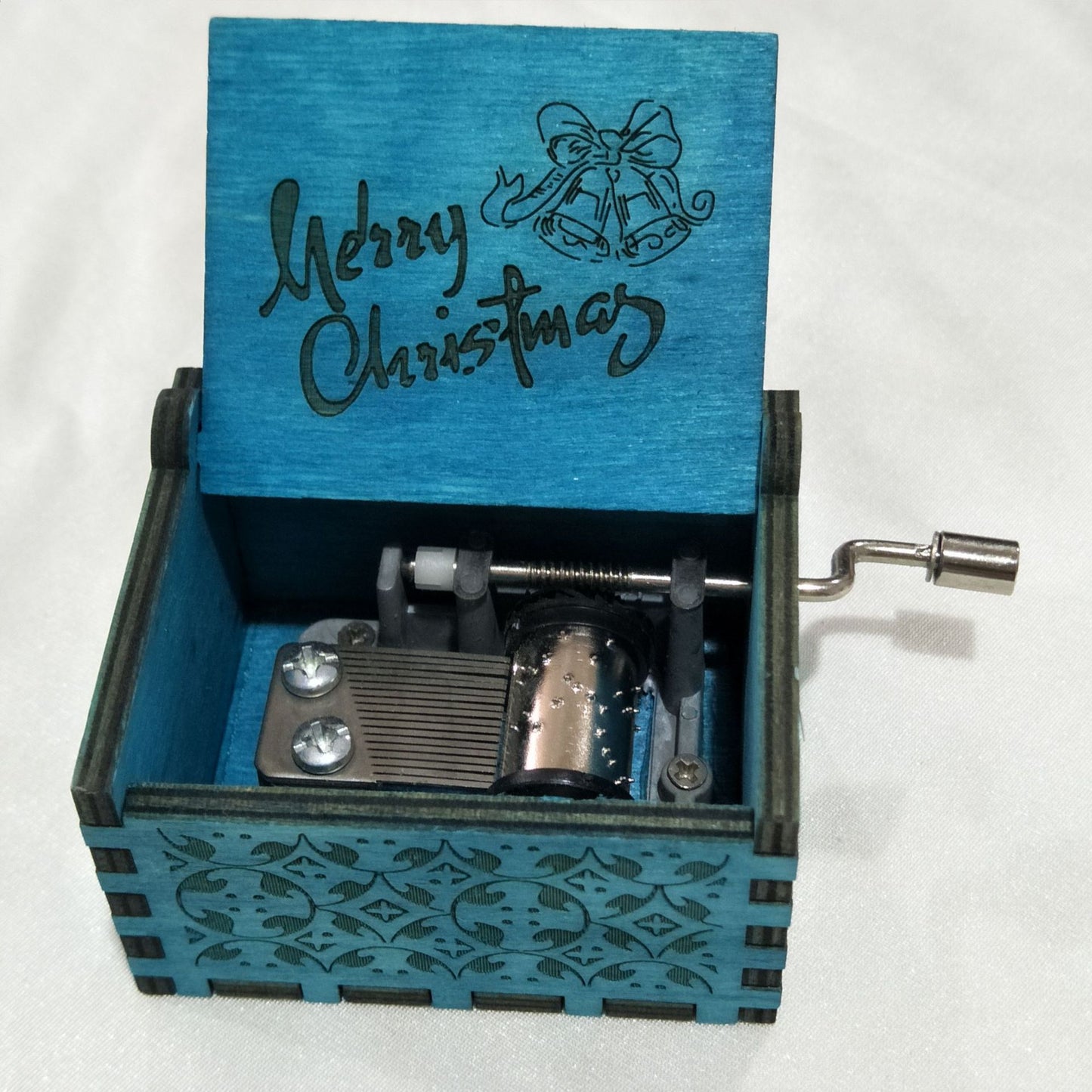 BaoKids™ Wooden Melody – Classic Hand-Cranked Music Box