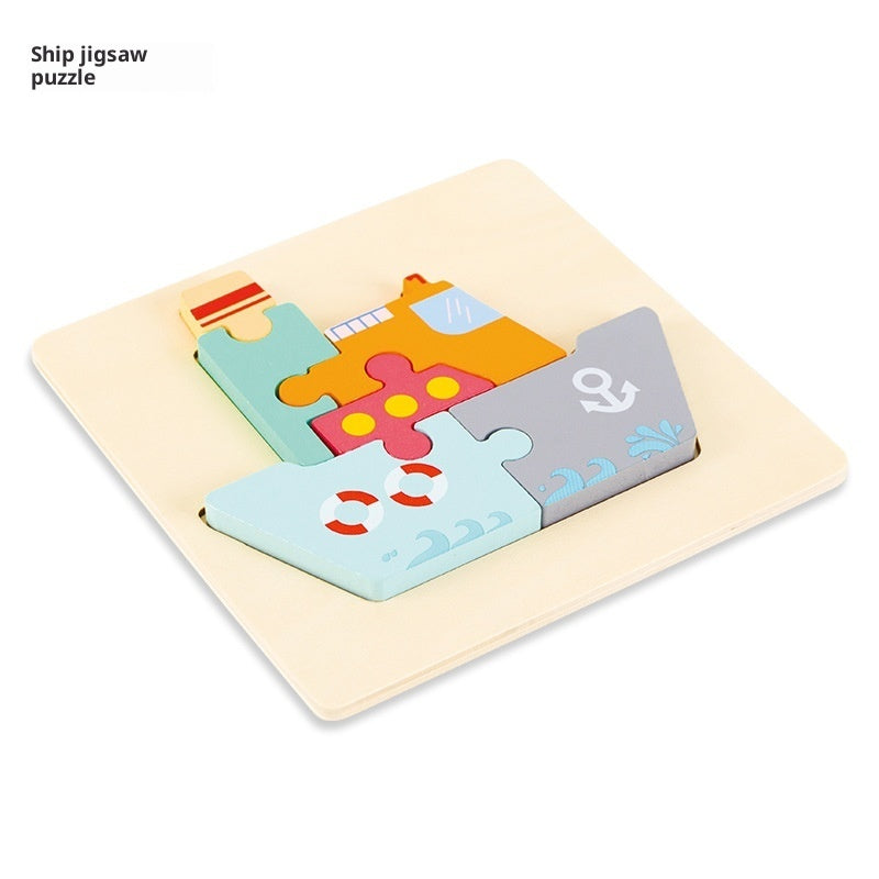 BaoKids™ Montessori Wooden 3D Puzzle— Early Learning Collection