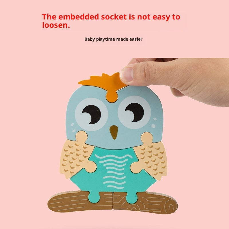 BaoKids™ Montessori Wooden 3D Puzzle— Early Learning Collection
