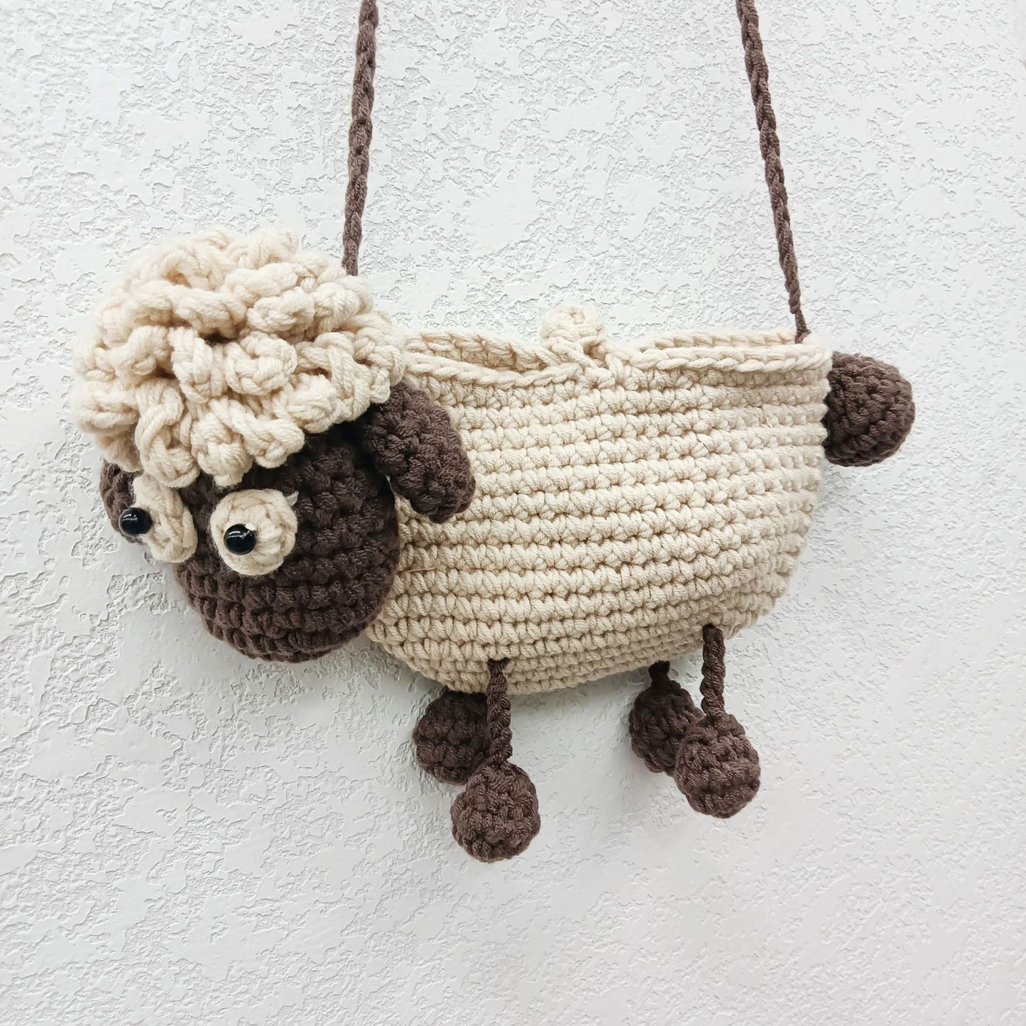 BaoKids™ Fluffy Friend – Little Sheep Knitted Messenger Bag