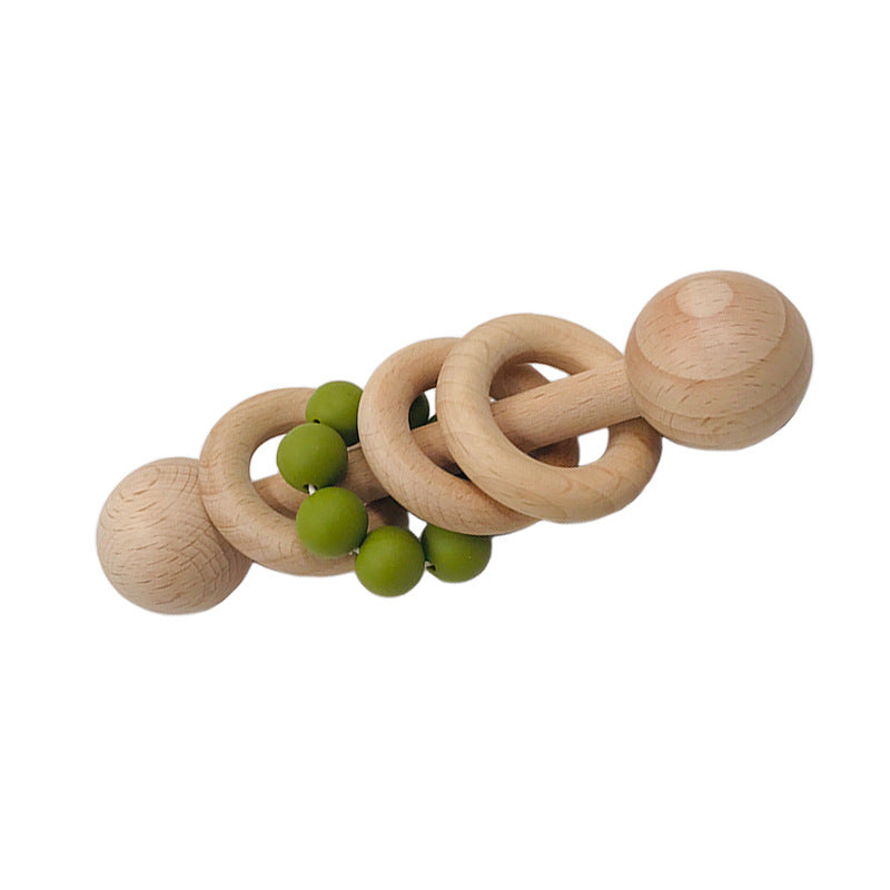 BaoKids™ GentleTouch – Wooden & Silicone Teether Rattle