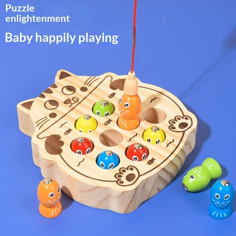 BaoKids™ Magnetic Kitten Fishing Game – Montessori Early Learning Toy