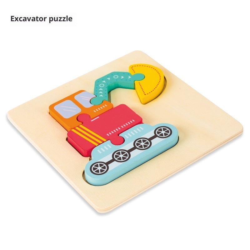 BaoKids™ Montessori Wooden 3D Puzzle— Early Learning Collection