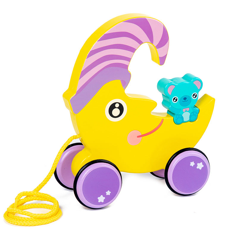 BaoKids™ Wooden Toddler Companion – Classic Pull-Along Toy