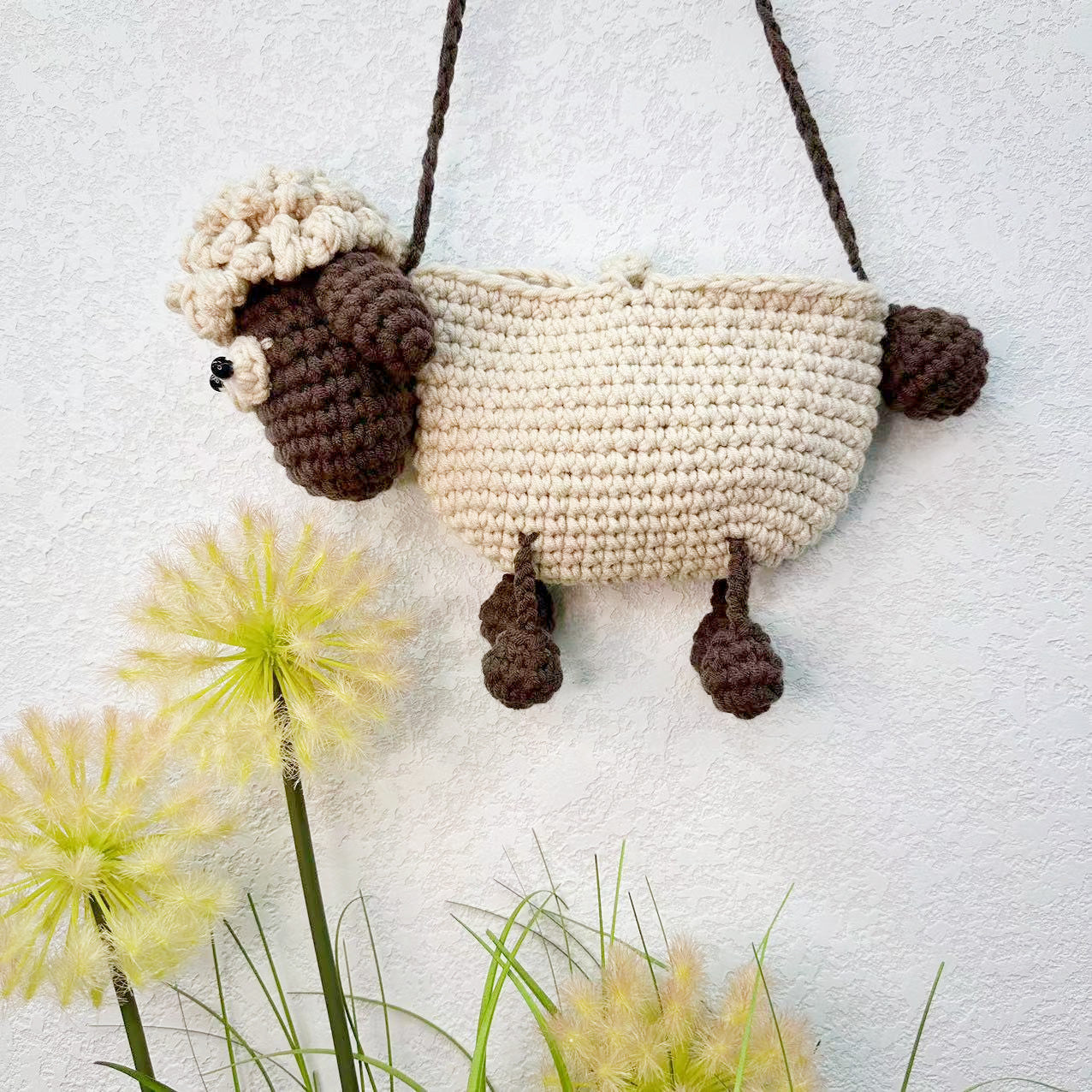 BaoKids™ Fluffy Friend – Little Sheep Knitted Messenger Bag