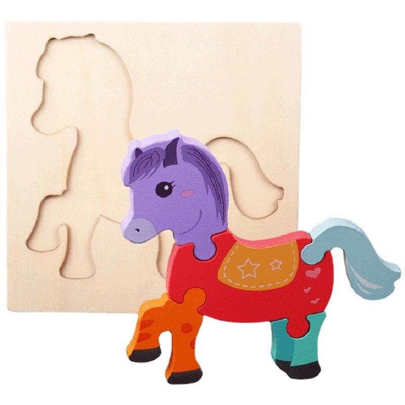 BaoKids™ Montessori Wooden 3D Puzzle— Early Learning Collection