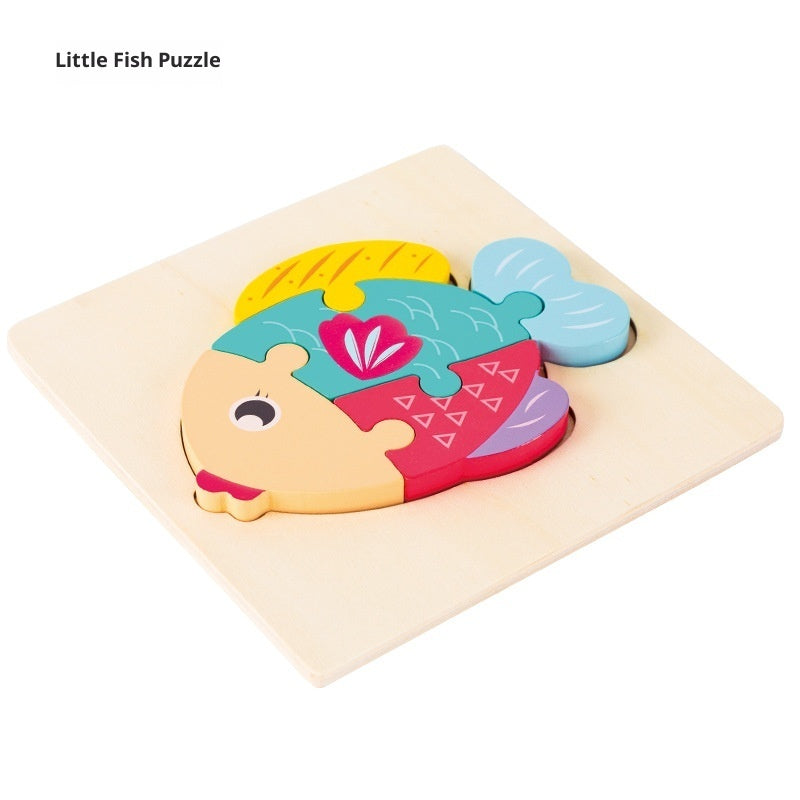 BaoKids™ Montessori Wooden 3D Puzzle— Early Learning Collection